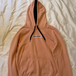 Pink Hollister hoodie medium